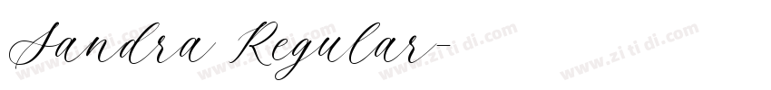 Sandra Regular字体转换